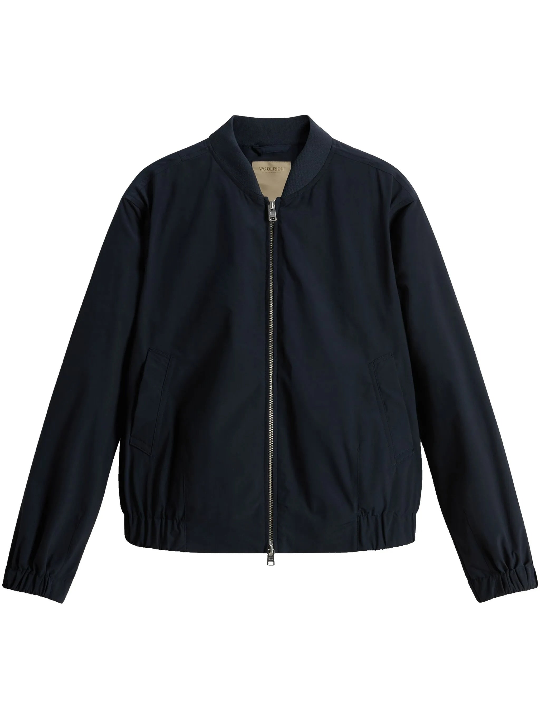 Black Summer Bomber Lightweight Polyester Jacket