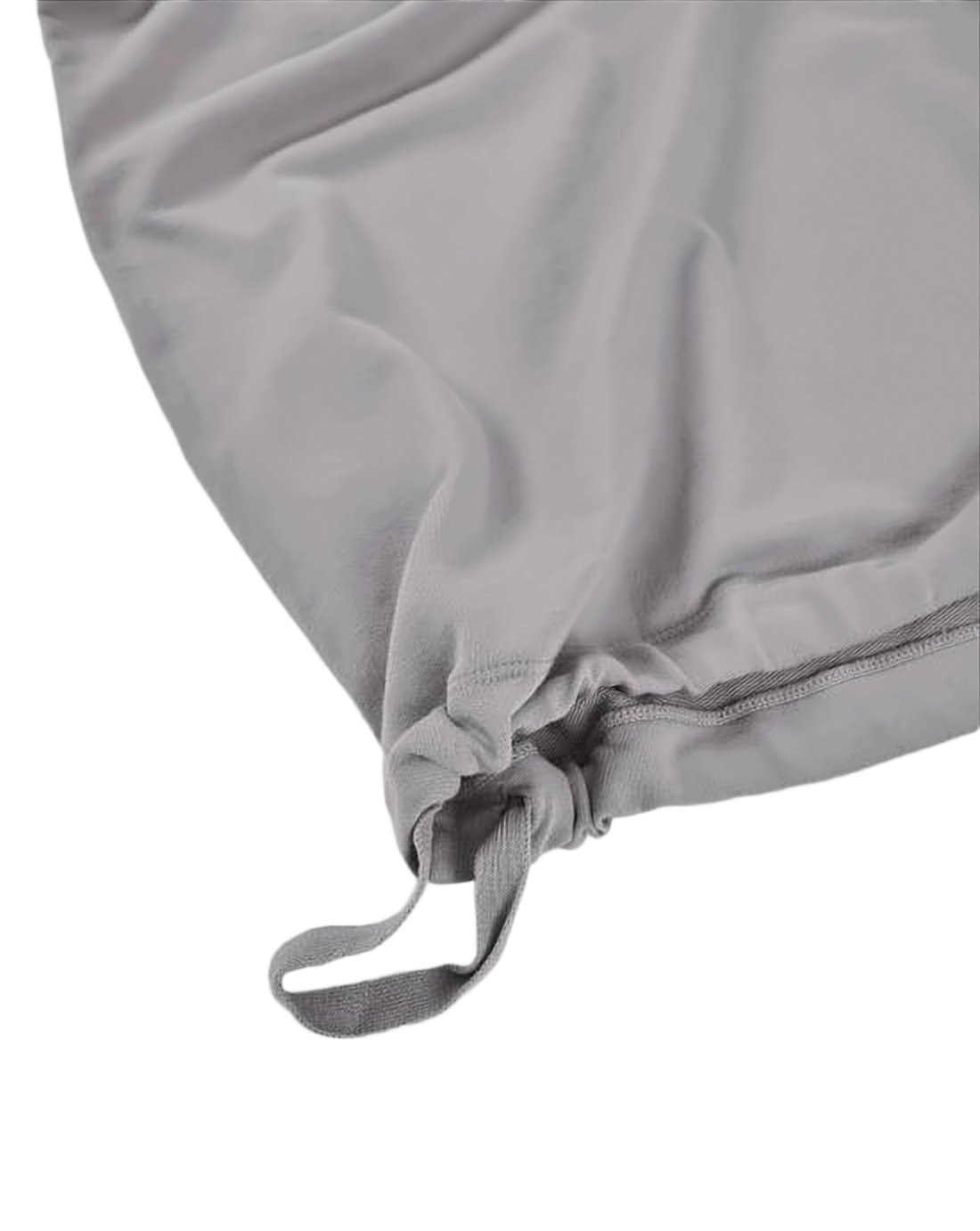Minimalist Grey Hoodie with Adjustable Drawstrings