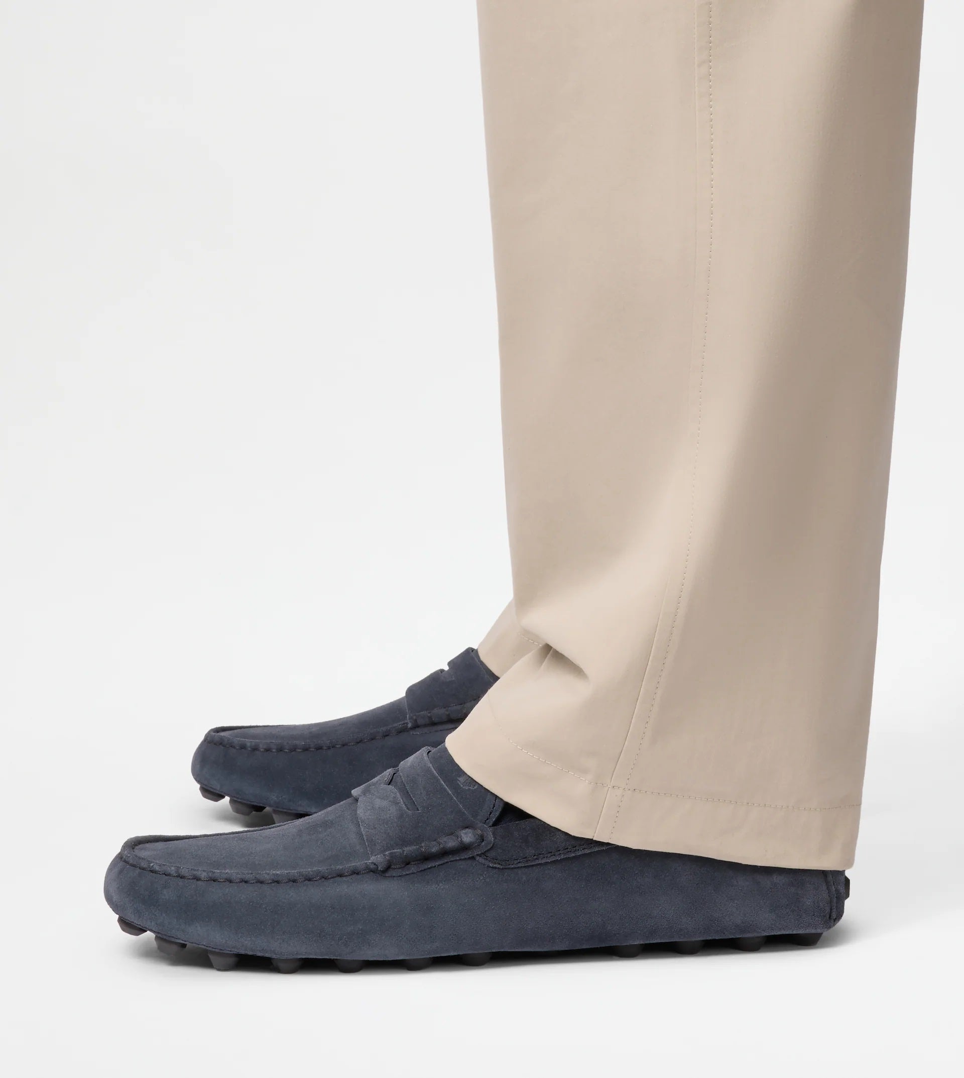 Black Mocassino Gommino Macro 52K Shoes