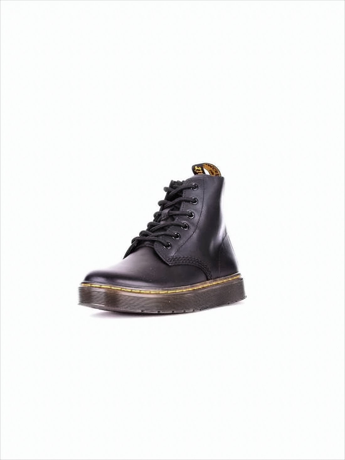 Smooth Leather Ankle Boots with Lace-up Closure