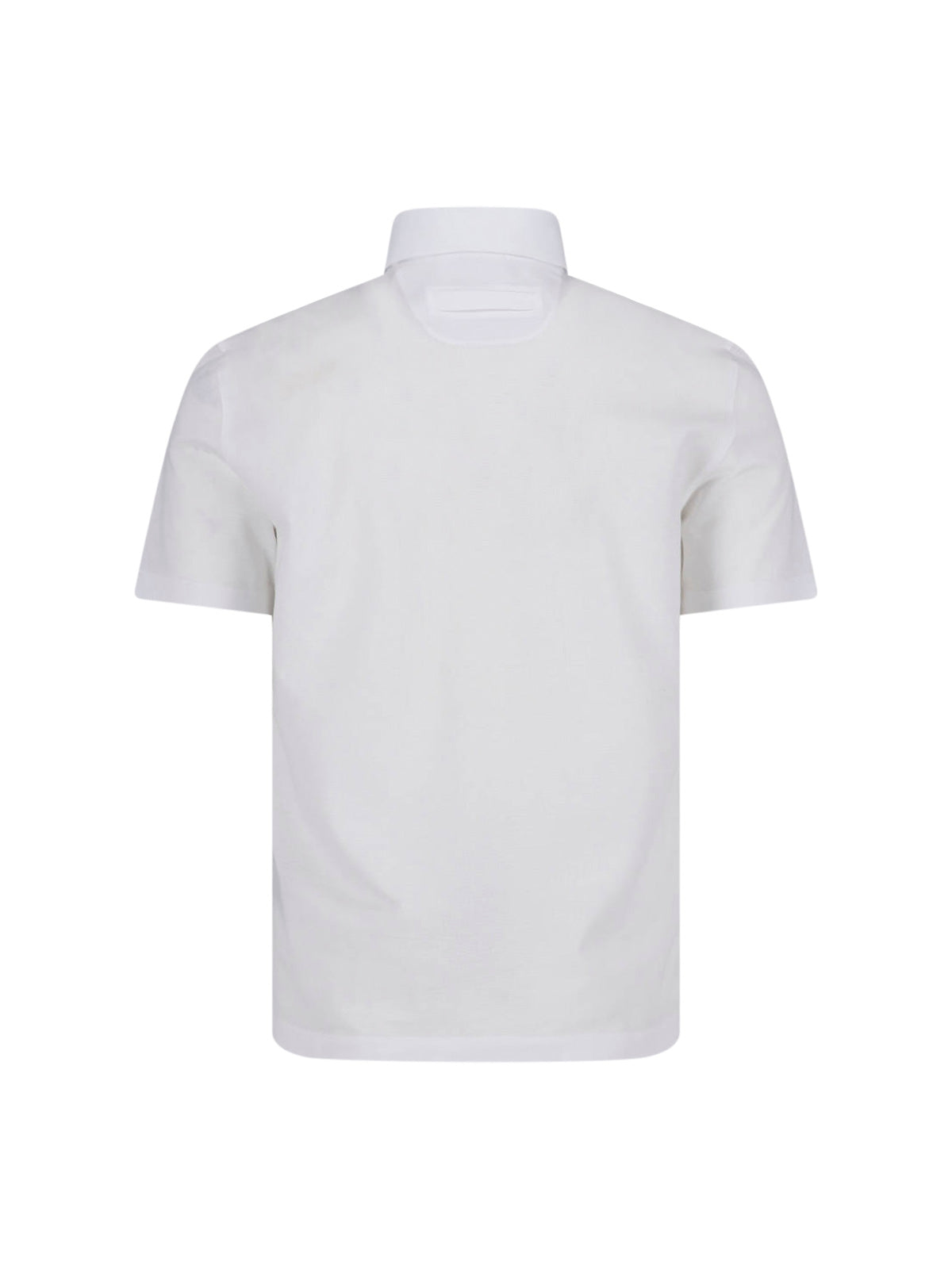 White Cotton Classic Collar Polo Shirt