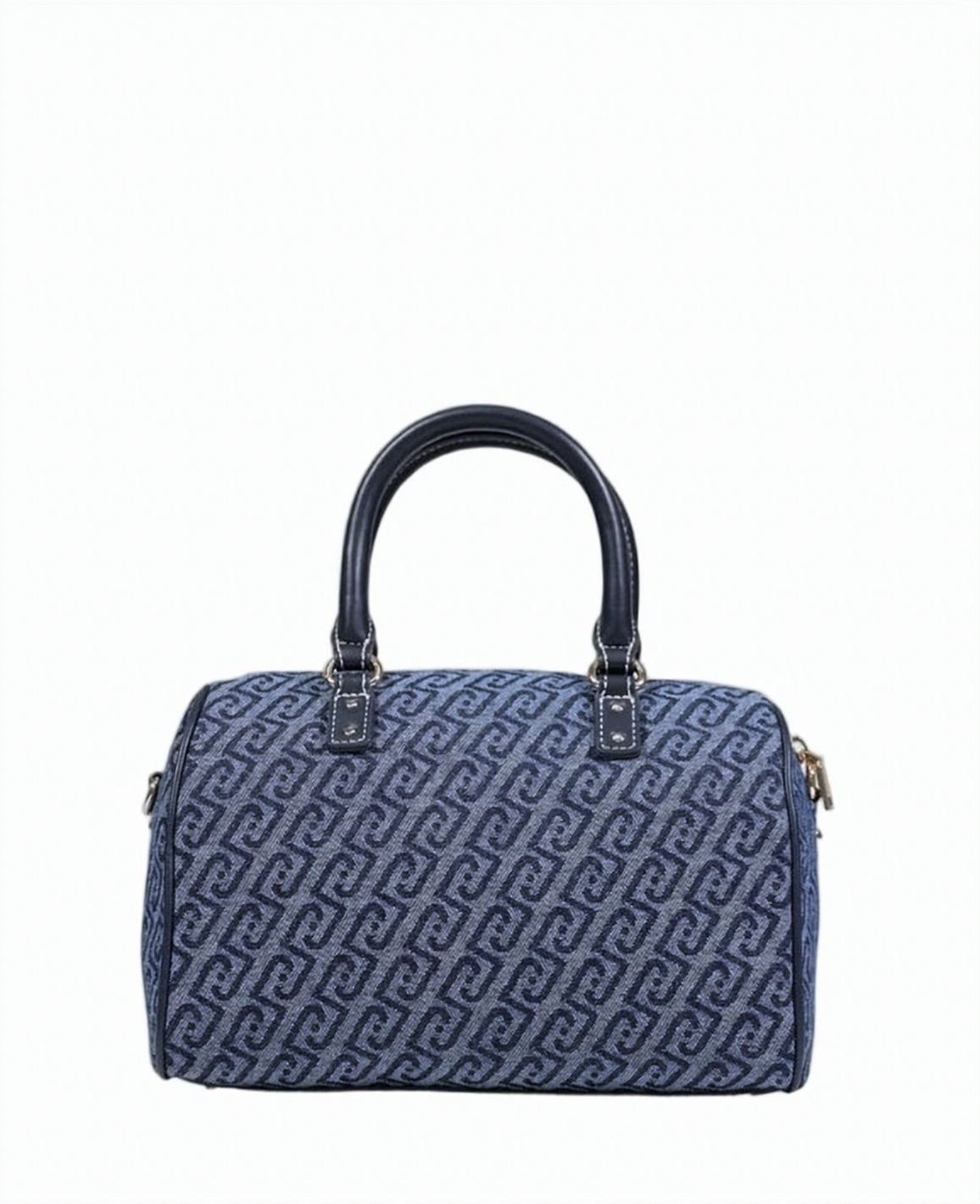 Logo Faux Leather Shoulder Bag