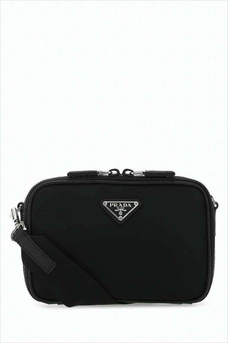 Rectangular Crossbody Bag with Zippered Top Closure
