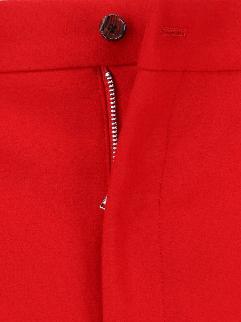 Wool Shorts – Red