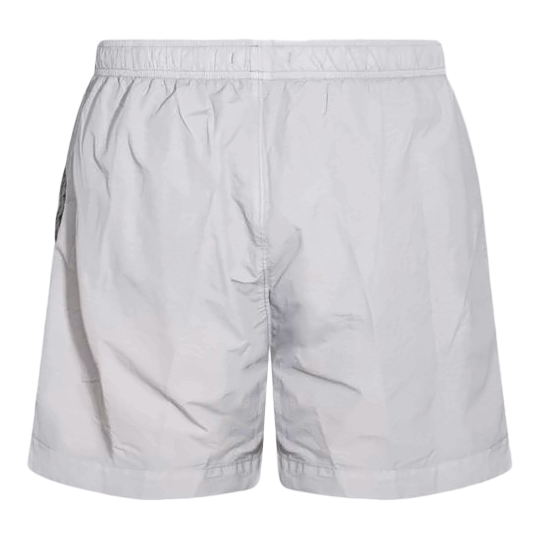 Mid-Thigh Swim Shorts with Textured Fabric