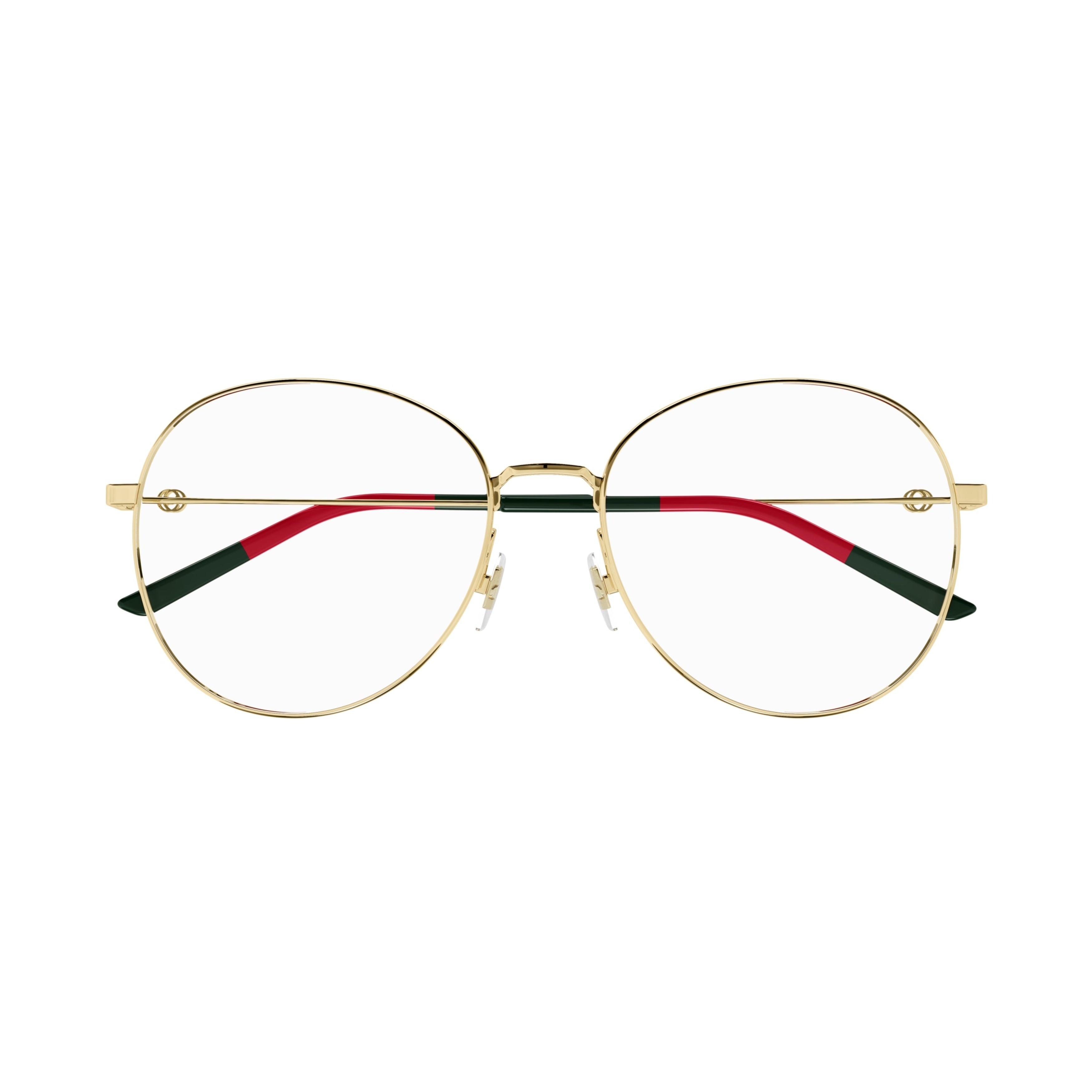 Gg1201o Round Gold Metal Frame Eyeglasses