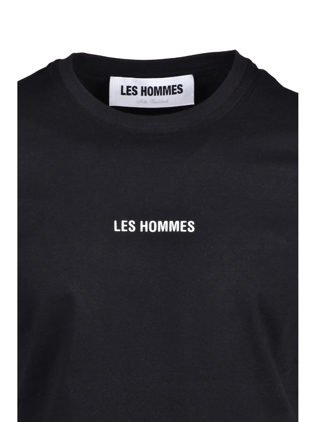 Black Cotton Elastane Men T-shirt