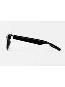 Modern Angular Black Acetate Sunglasses