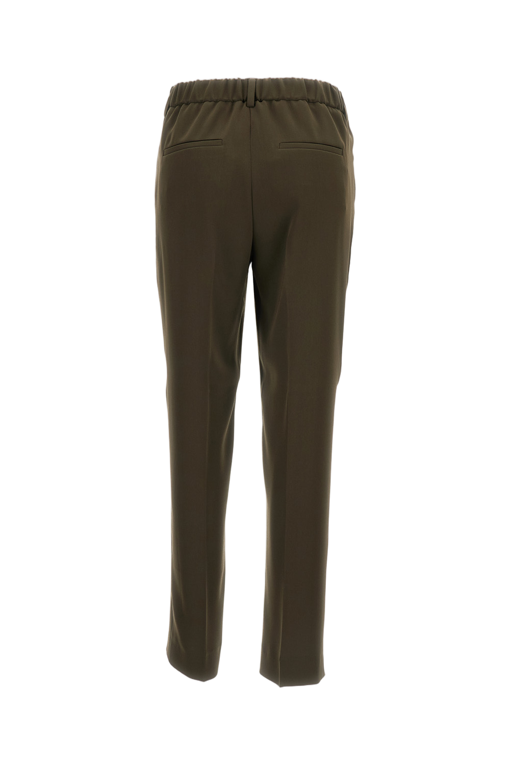 Green Straight-Leg Trousers