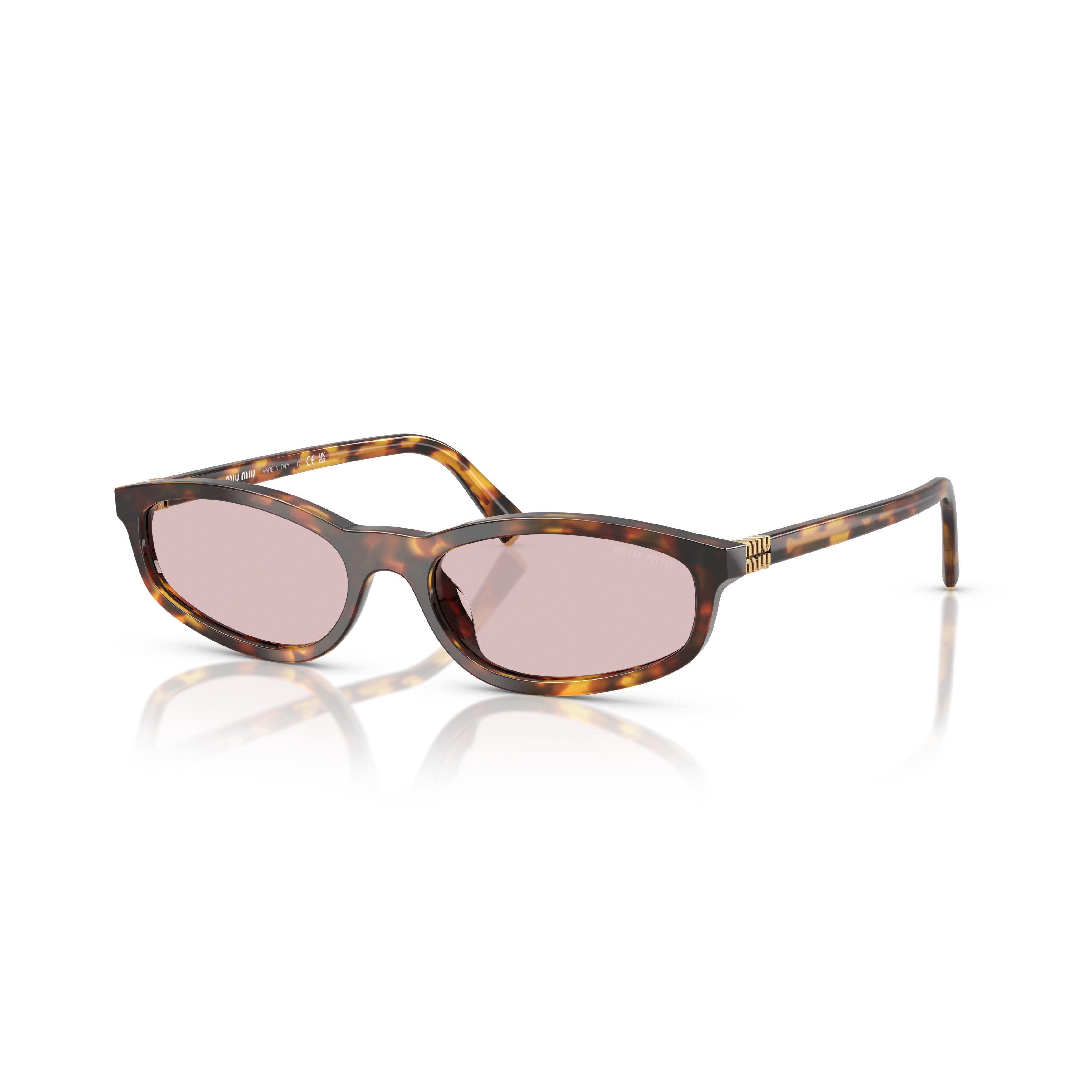 0mu A06s Rectangular Tortoiseshell Acetate Sunglasses