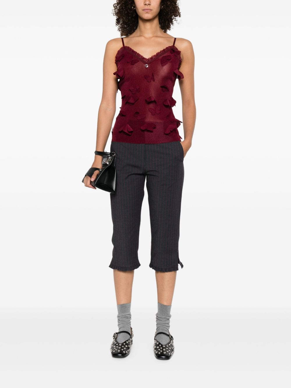 Burgundy Spaghetti Strap Top