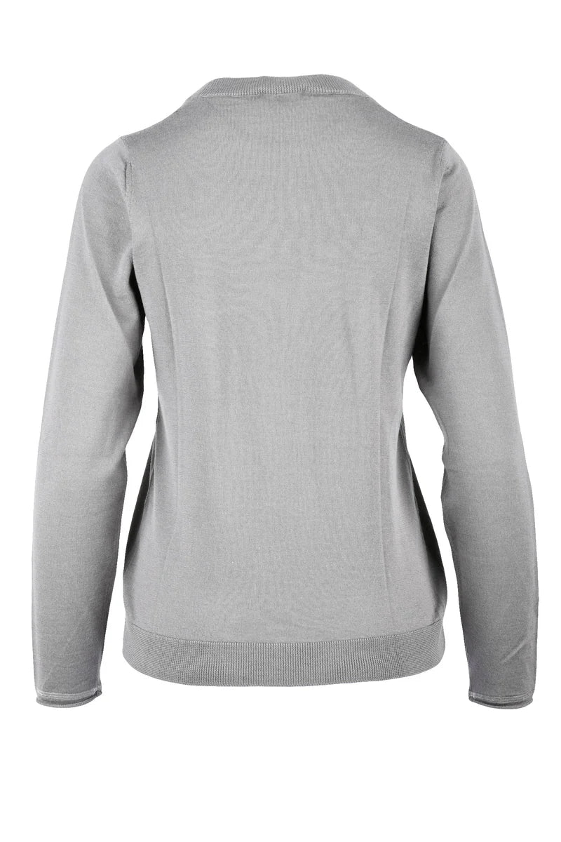 Under Jacket Sweater Wool Silk - Grey