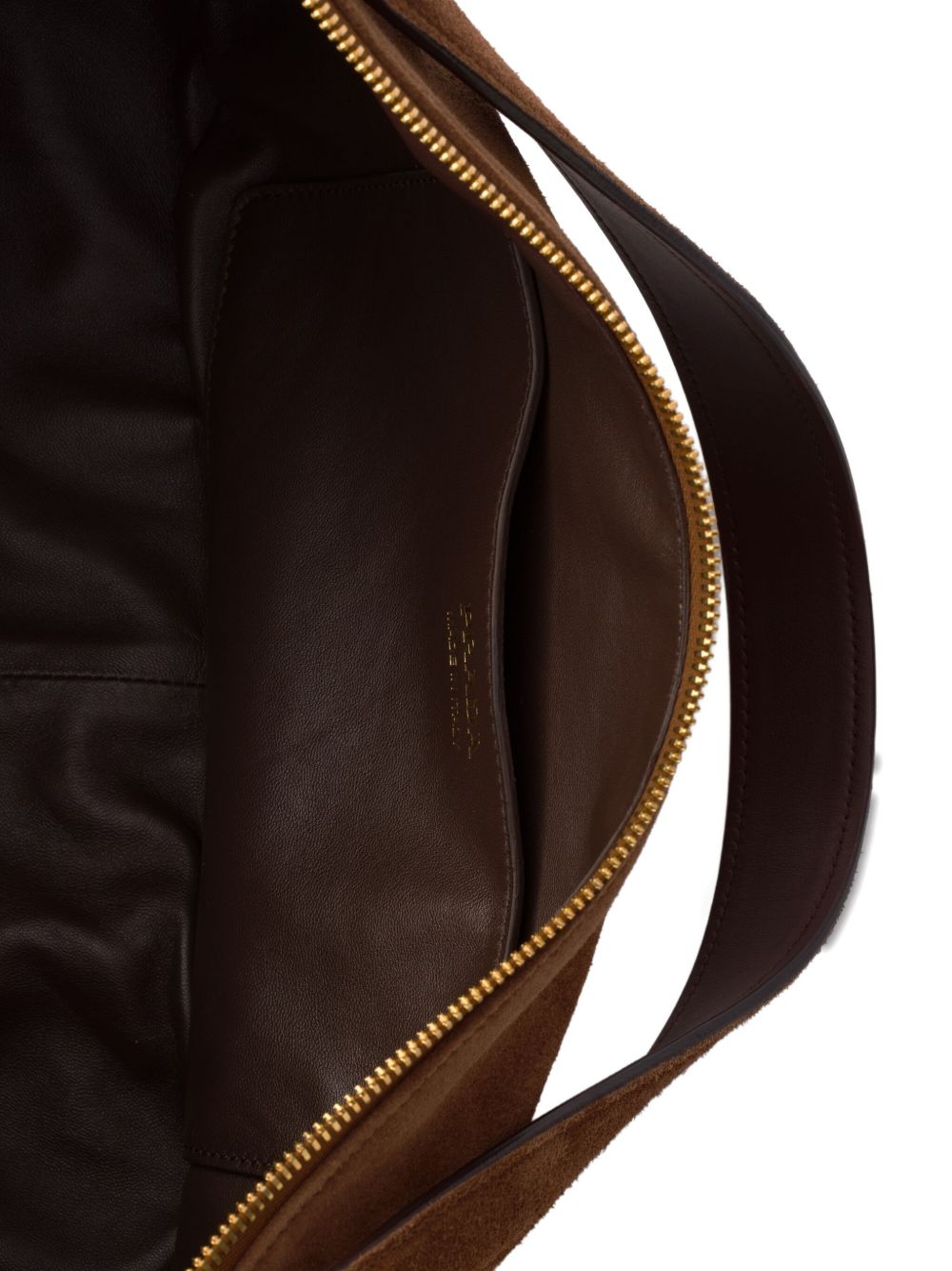 Demi-Lune Large Suede Shoulder Bag