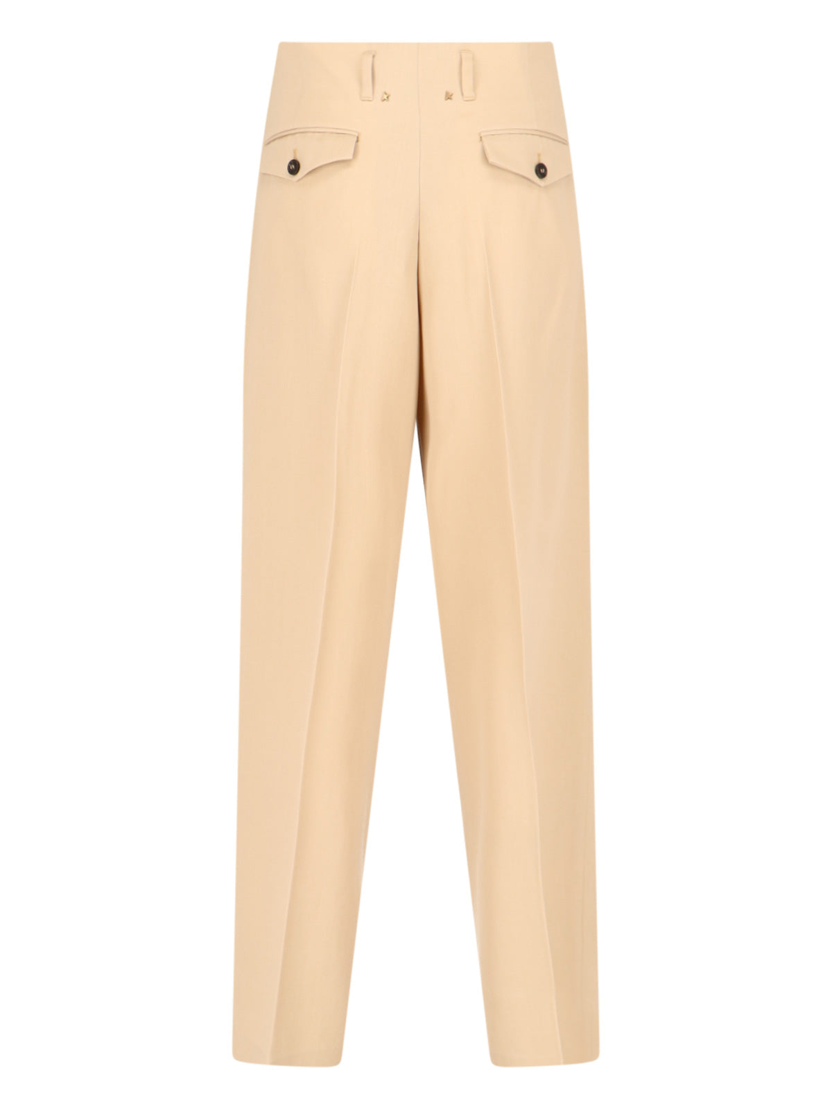 Tailored Trousers, In Beige Virgin Wool