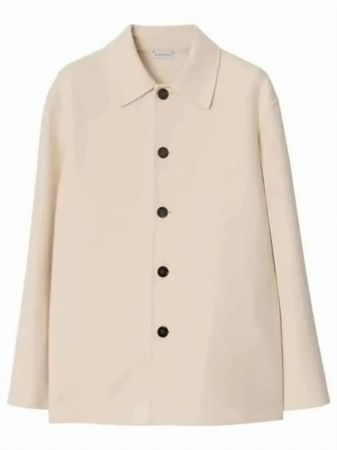 Straight Silhouette Wool Cashmere Jacket
