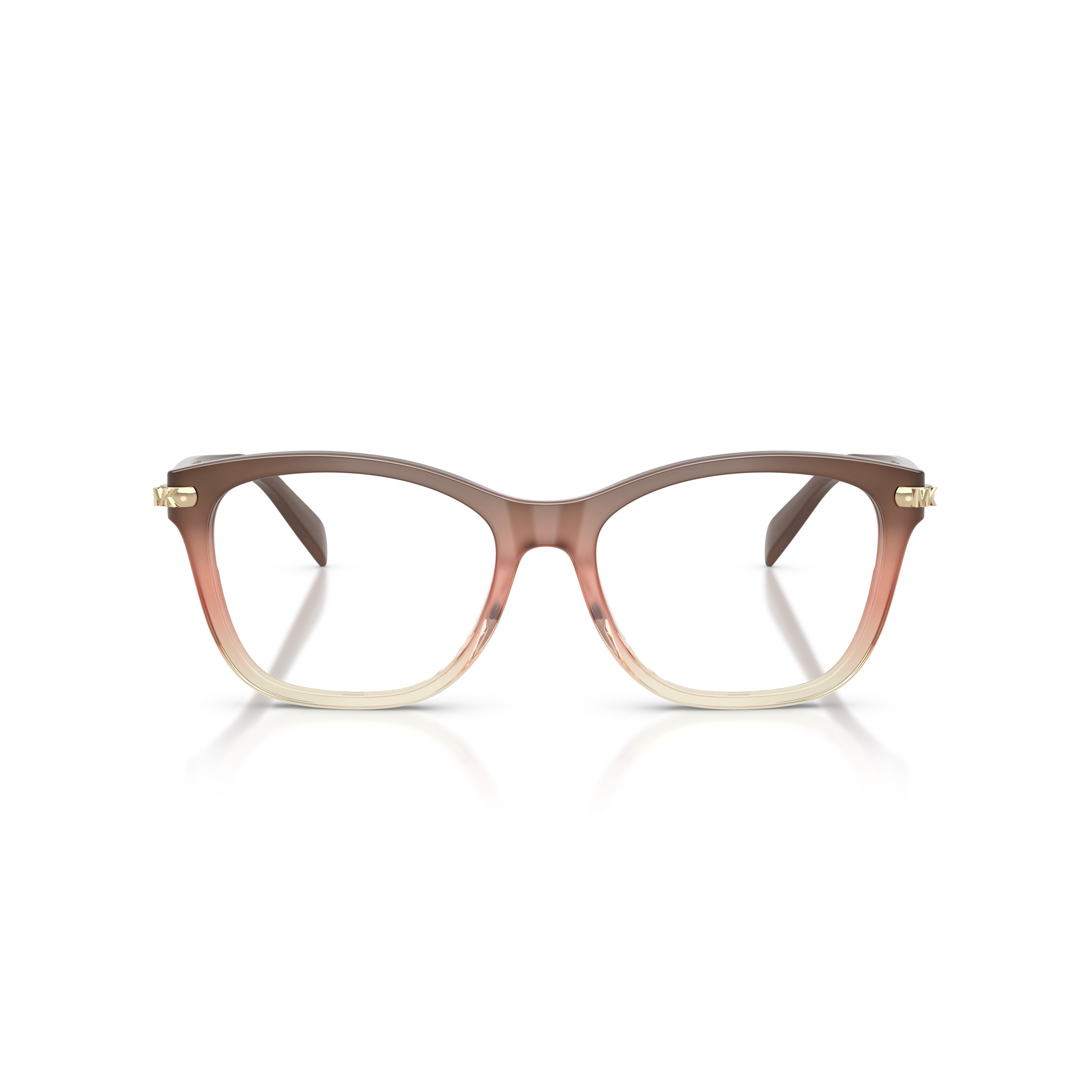 0mk4175d Square Frame Gradient Eyeglasses with Gold Accents