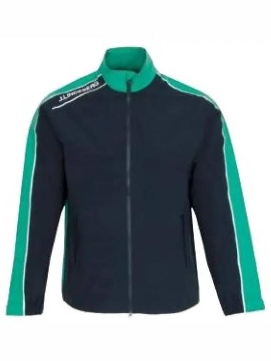 Zip-Up Sporty Jacket with High Collar