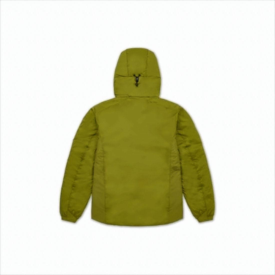Solid Olive Green Jacket With Adjustable Hood