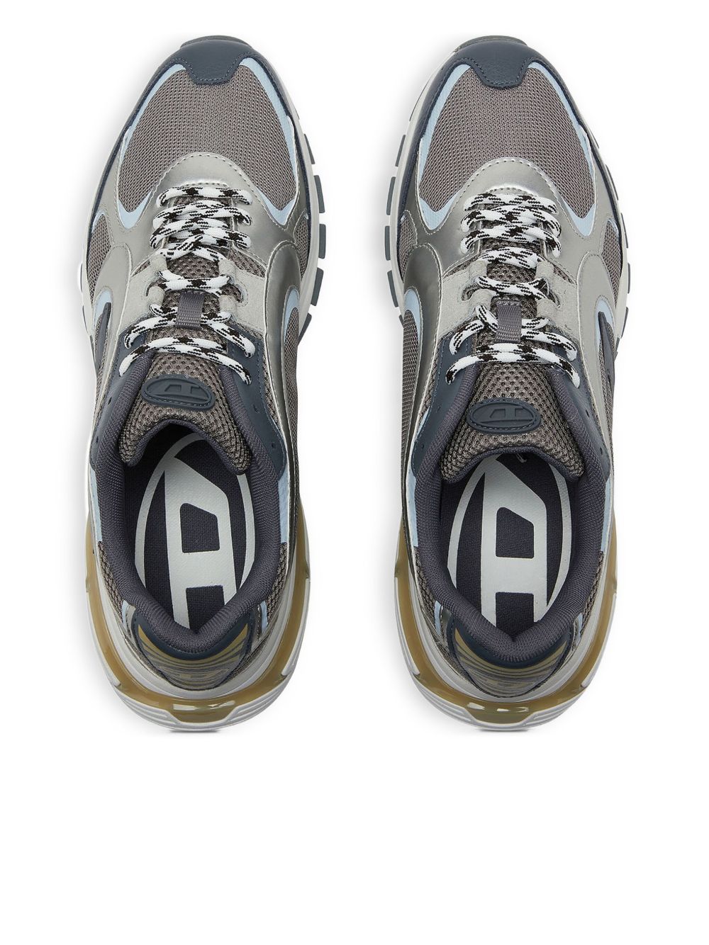 Grey Mesh Sneakers
