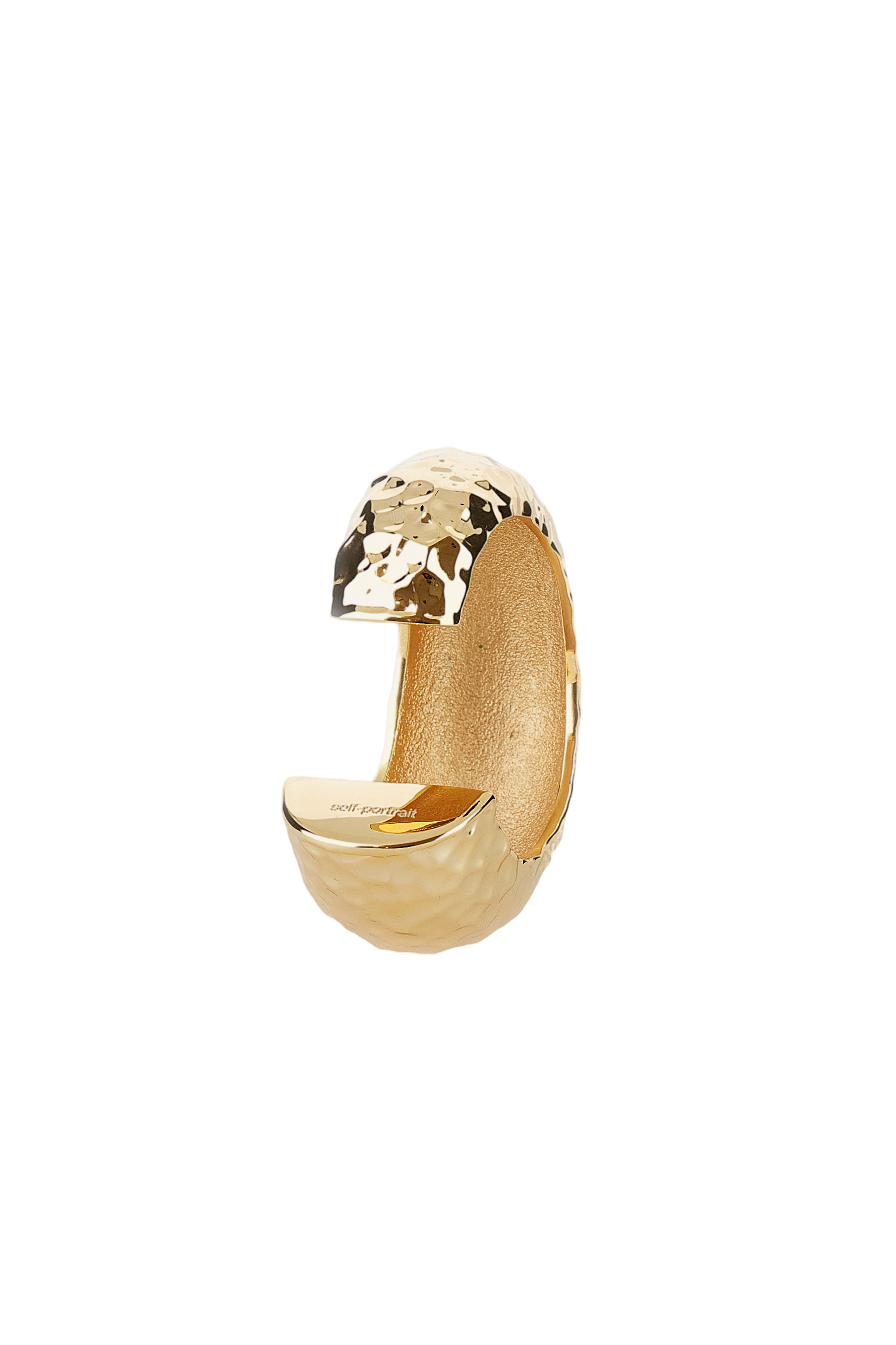 Hammered Gold-Plated Brass Cuff
