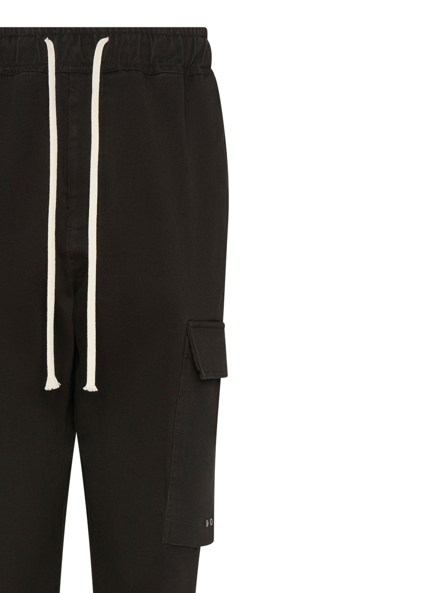 Wide-Fit Brown Trousers With Cargo Pockets