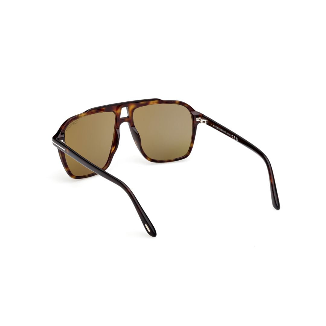 Bold Square-Shaped Tortoiseshell Acetate Sunglasses