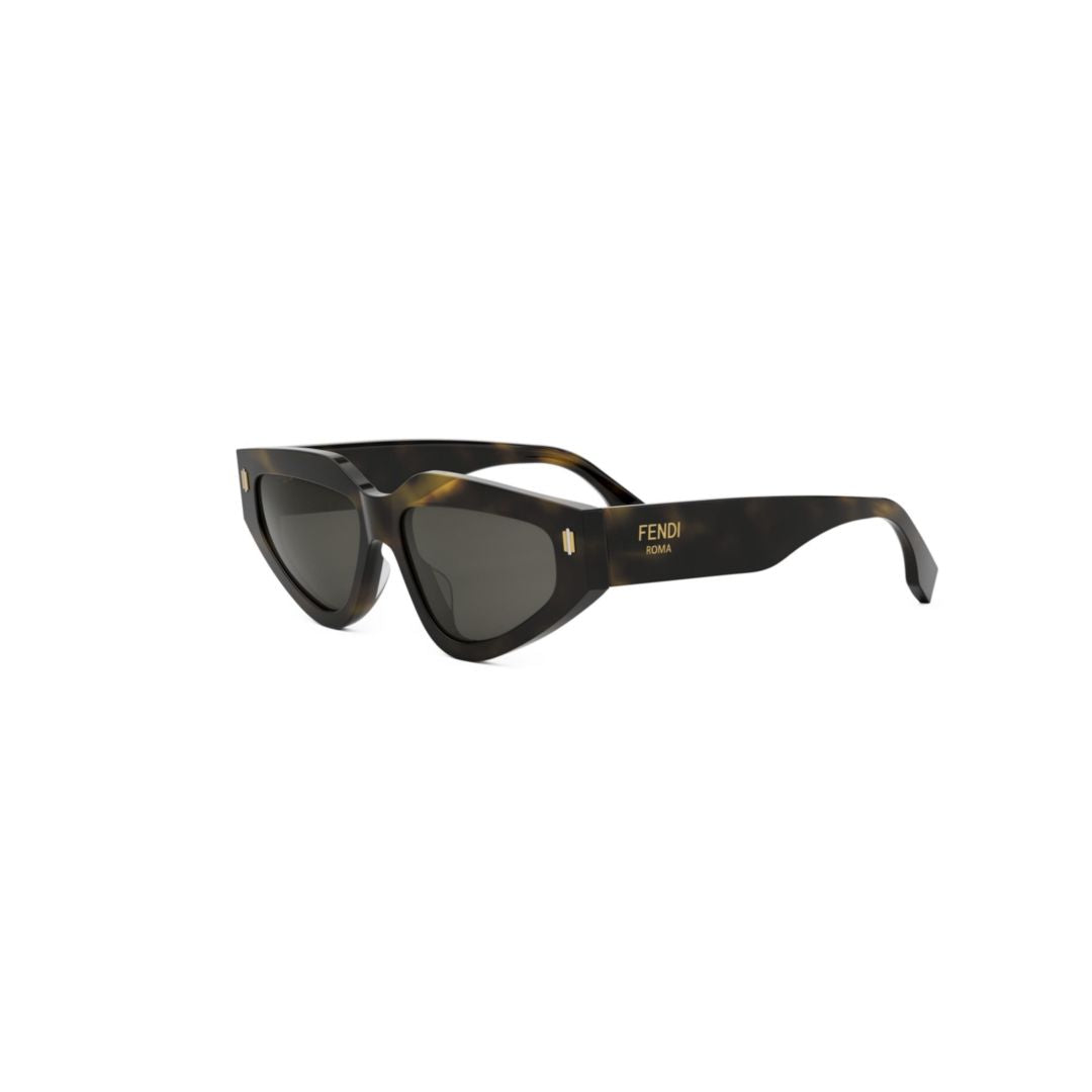 Angular Tortoiseshell Sunglasses with Cat-Eye Lenses