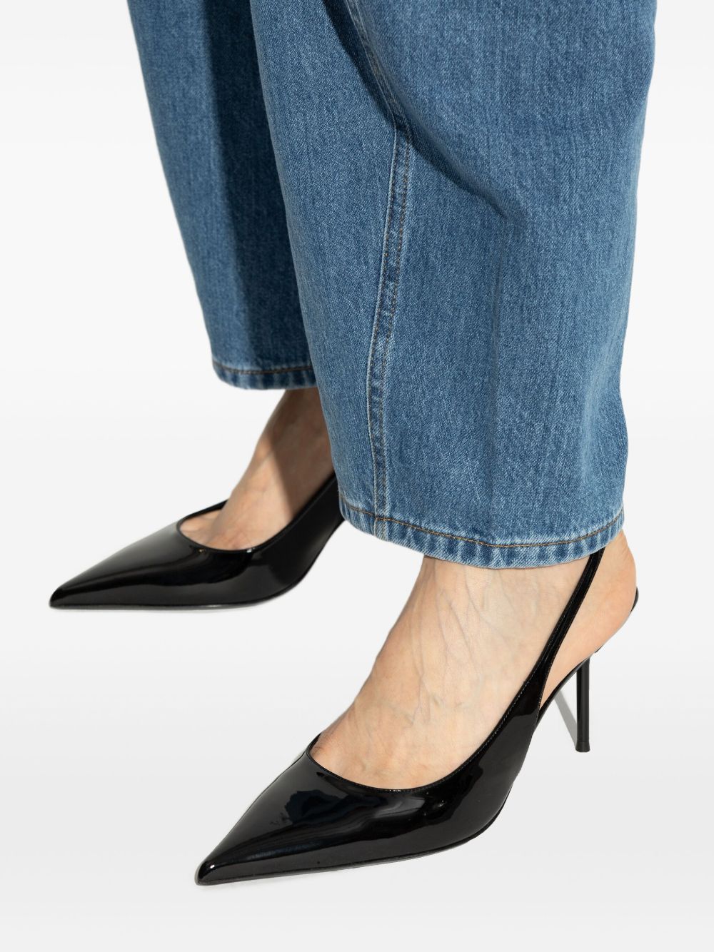 Pointed-Toe Slingback Pumps