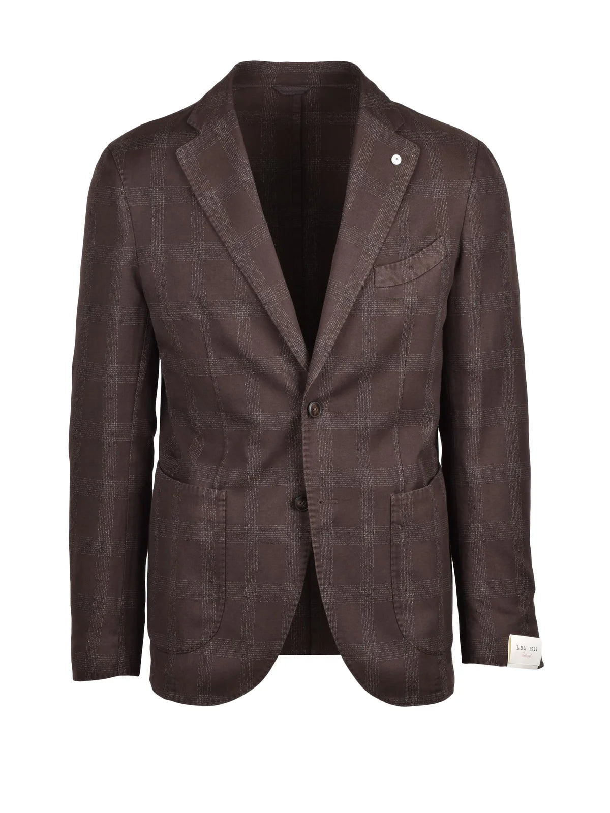 Round Jacket Mixed Fibers - Brown