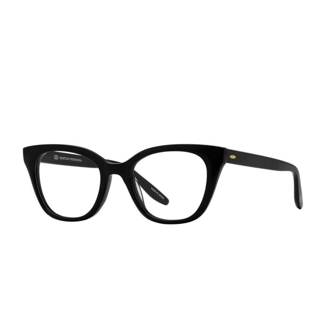 Ginnie Cat-Eye Eyeglasses with Glossy Black Frame