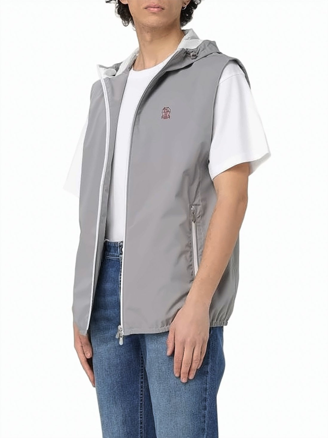 Lightweight Grey Nylon Waistcoat