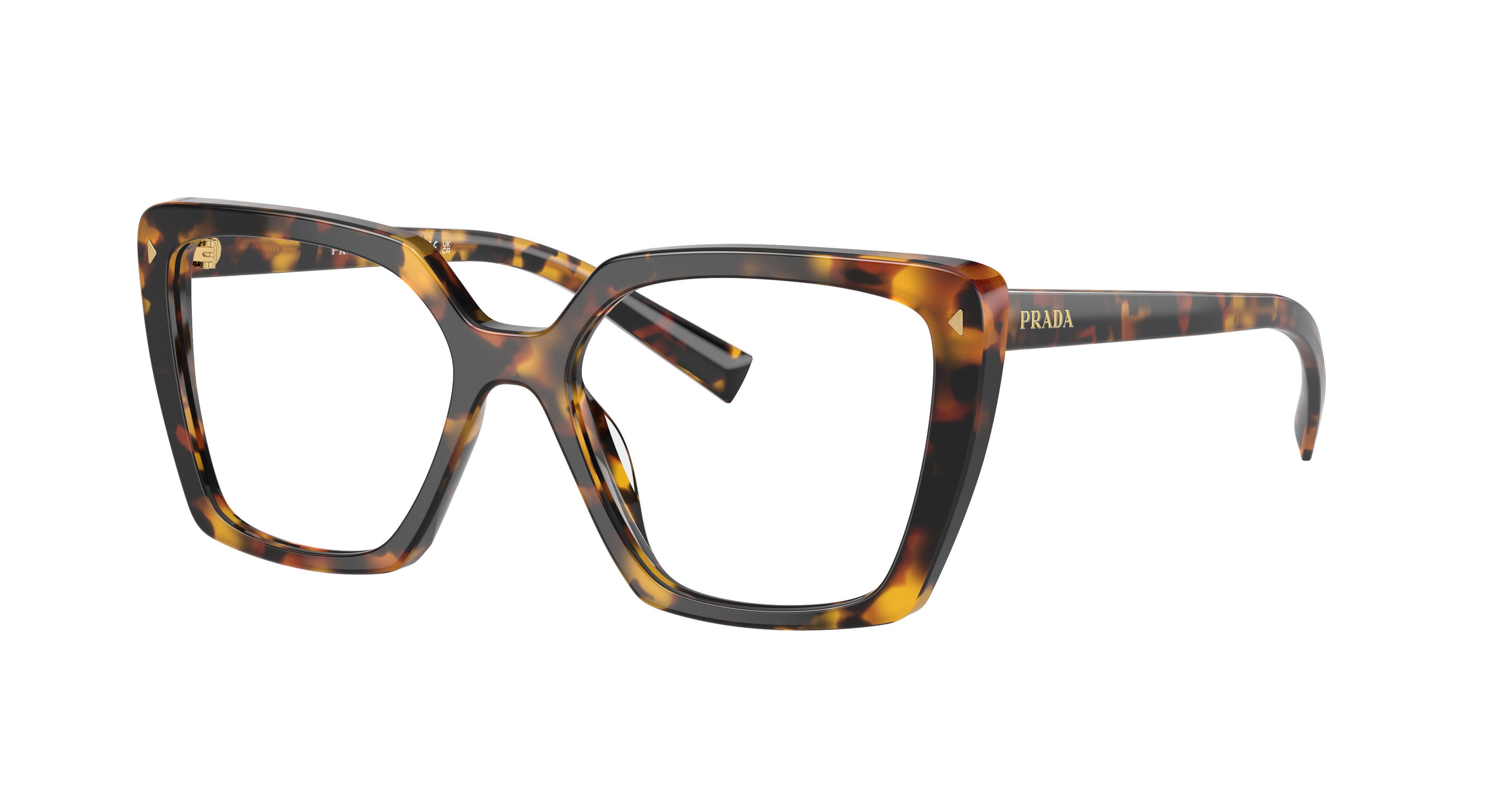 0pr 16zv Oversized Tortoiseshell Square Frame Eyeglasses