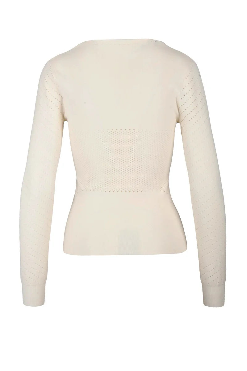 Nadar Perforated Top - White