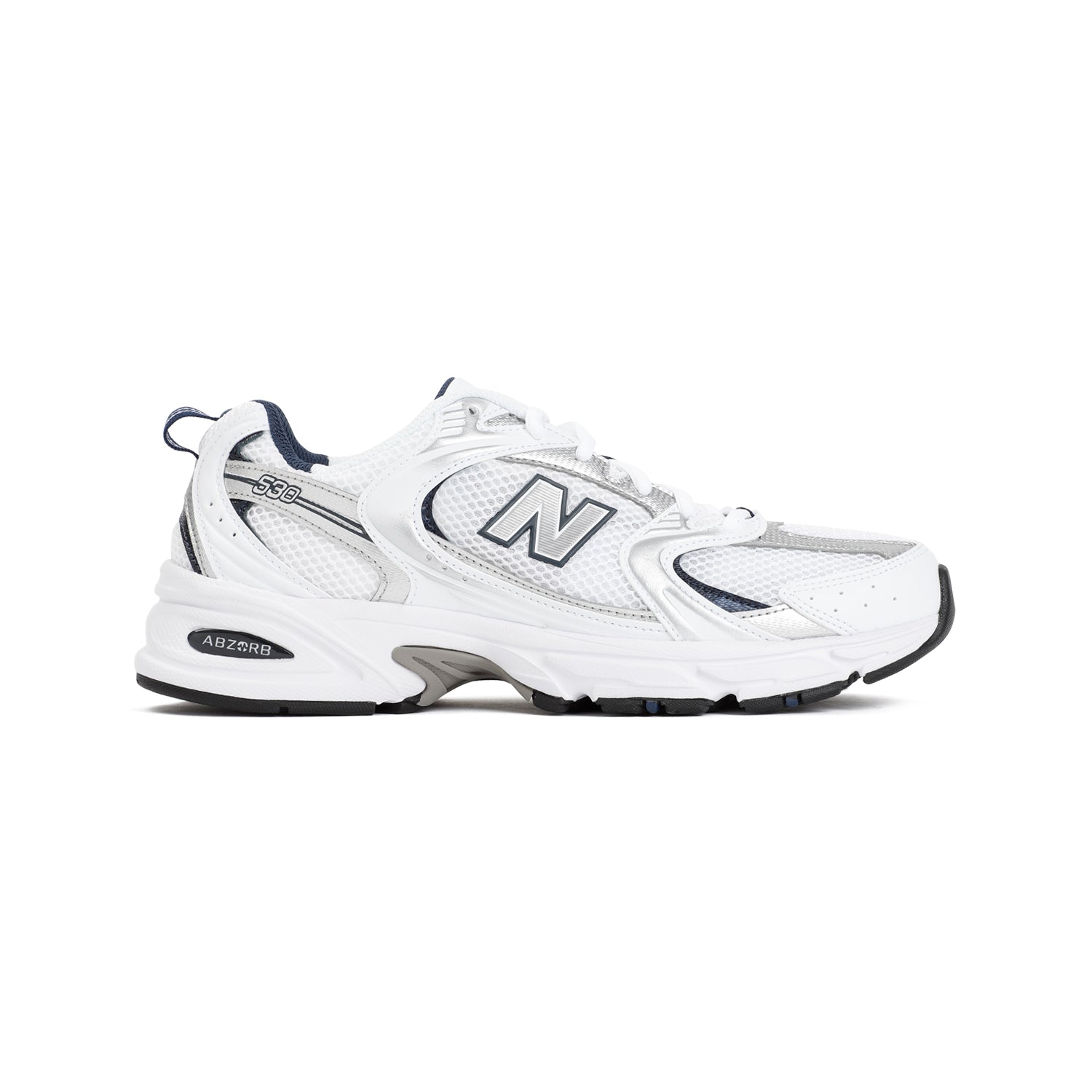 Almond-Round Toe Sneakers With Leather