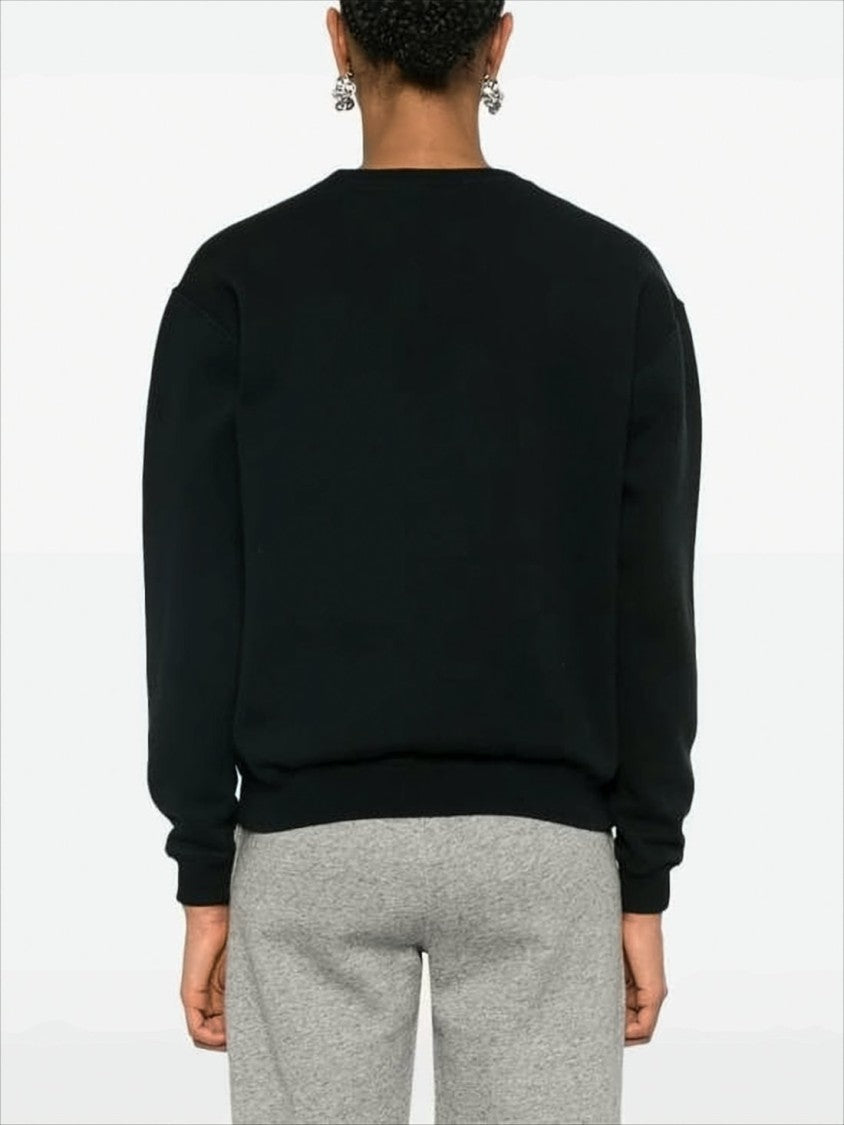 Relaxed-Fit Long-Sleeve Top with Embroidered Logo