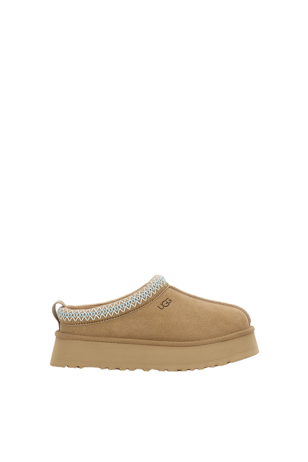 Beige Tazz II Suede Platform Slippers