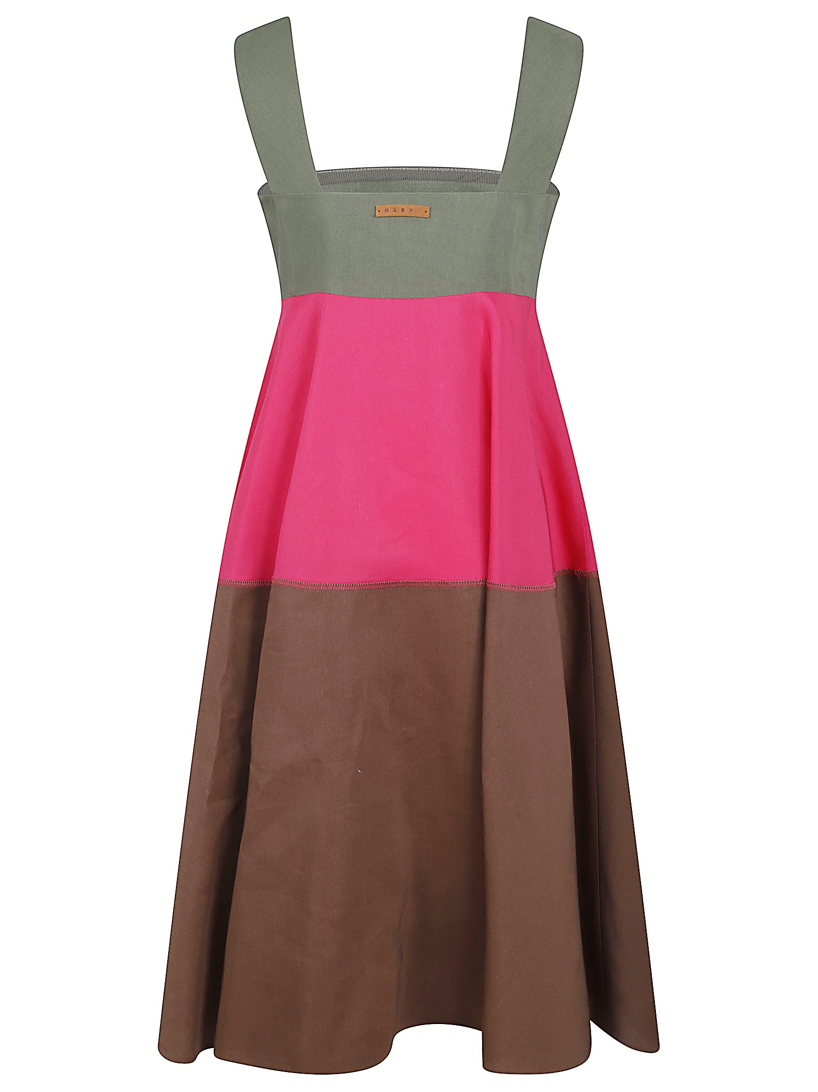 Tiered Midi Dress with Empire Waistline