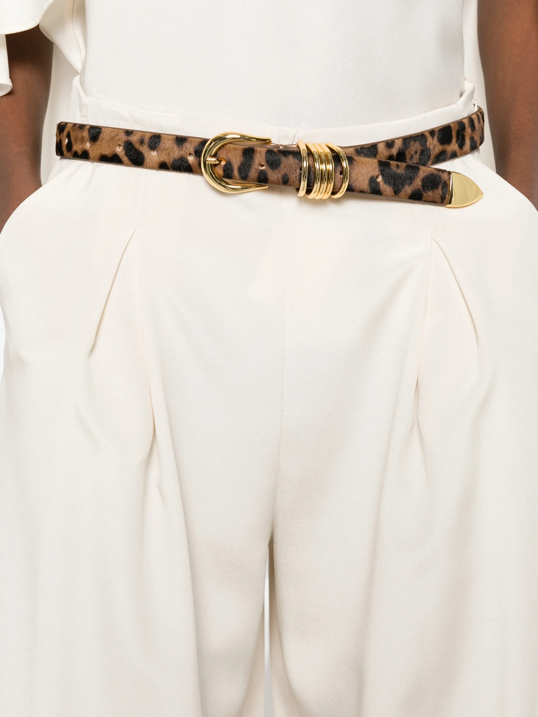 White Palude Wide-Leg High-Waist Trousers