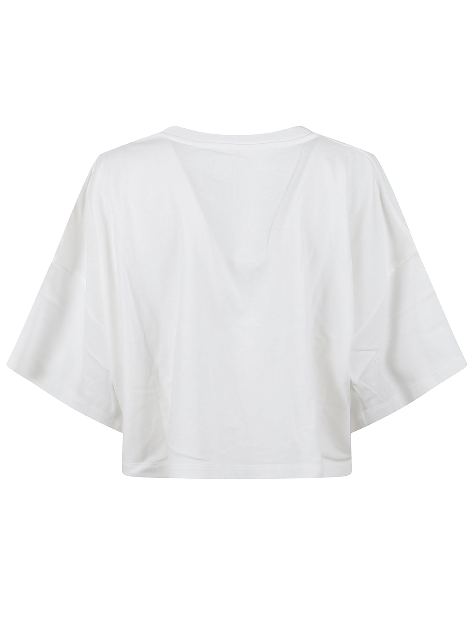 Boxy Cropped T-Shirt In Cotton Jersey