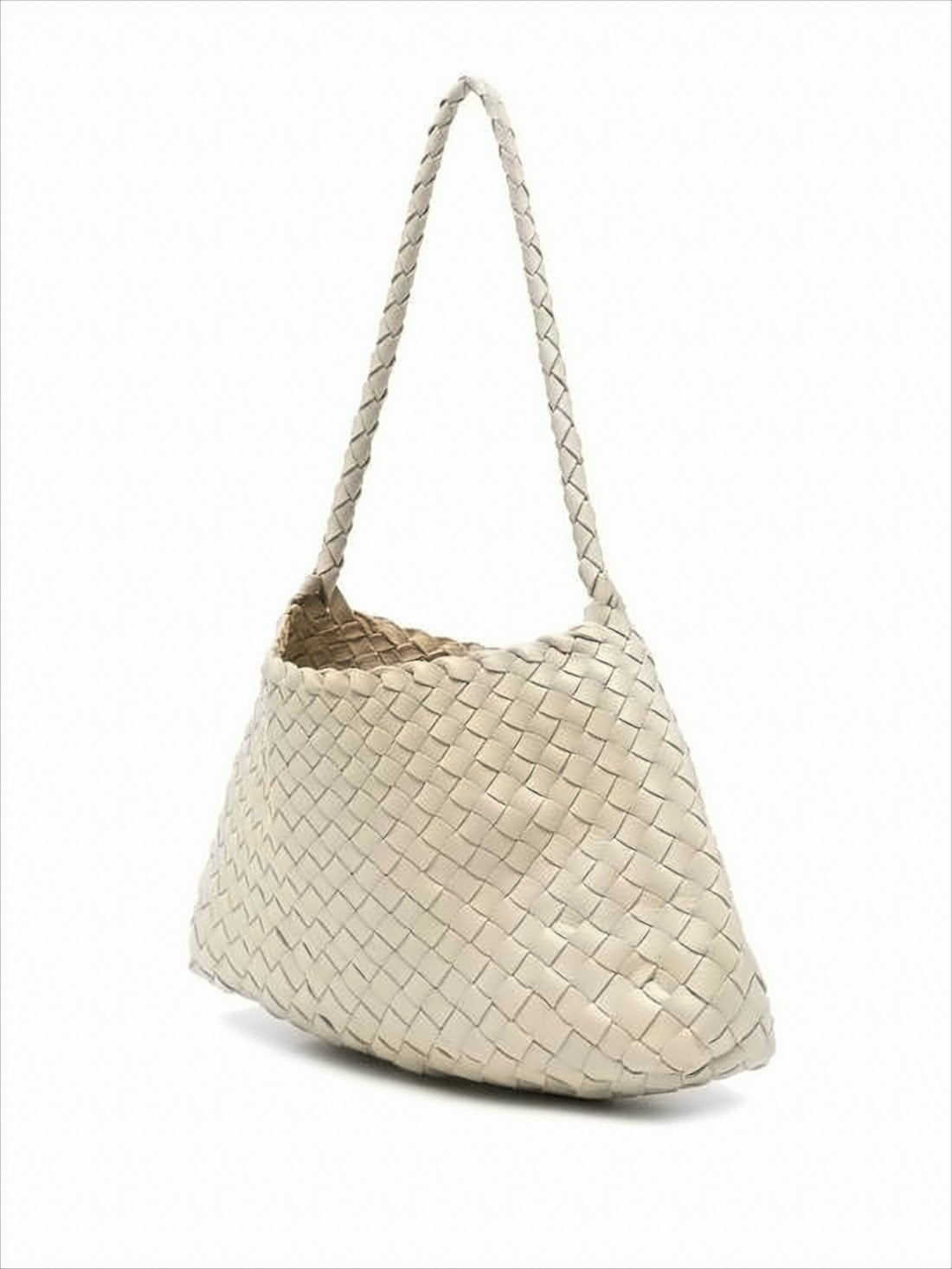 Soft Woven Buffalo Leather Shoulder Bag