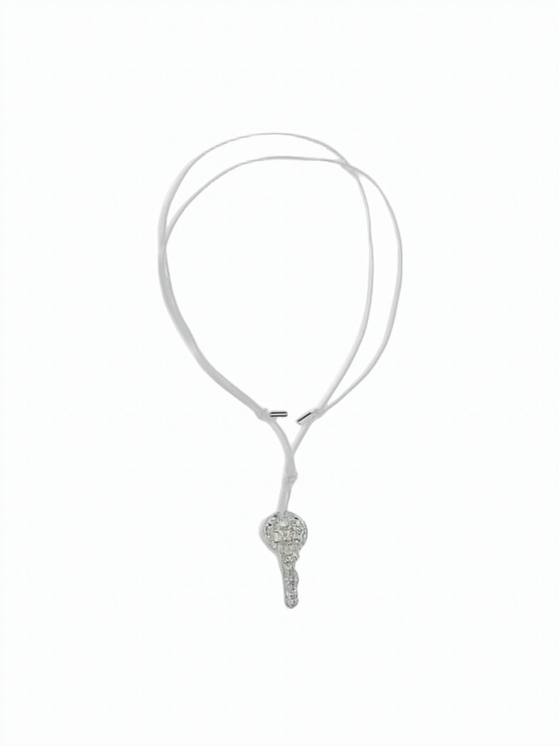 Key-Pendant Necklace with Adjustable Cotton Cord