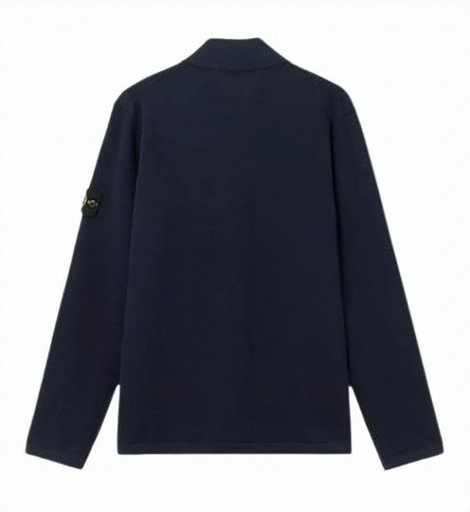 Black Long-Sleeve Polo Shirt