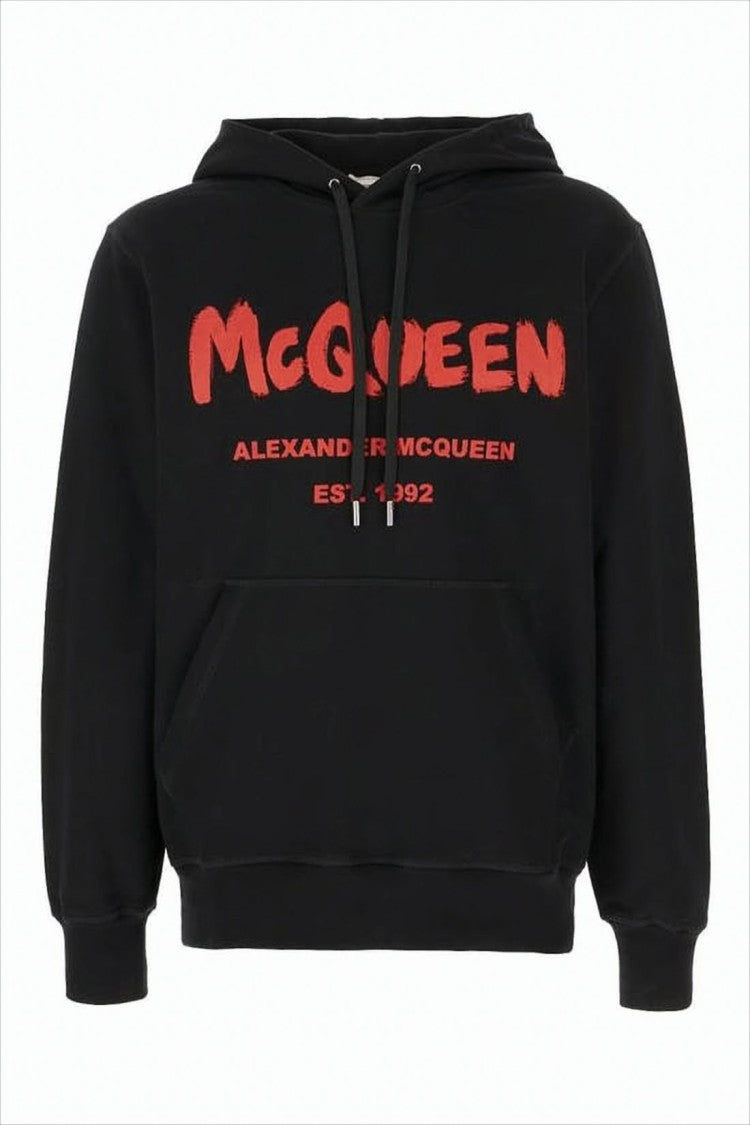 Cotton Hoodie with Bold Graphic Print