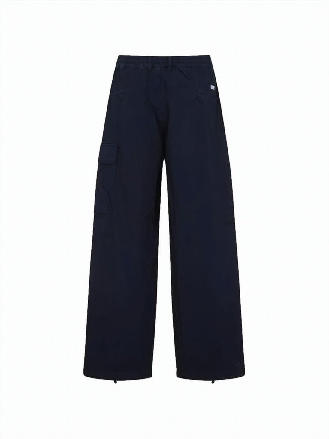Wide-Leg Cropped Cargo Pants with Functional Pocket