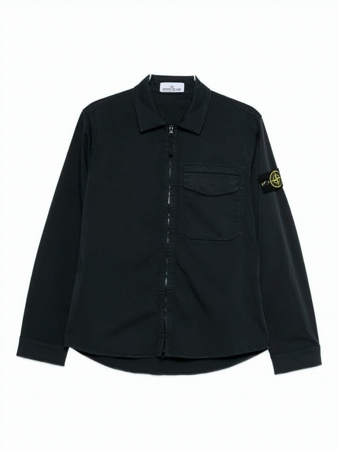 Black Jacket with Front Zipper Closure