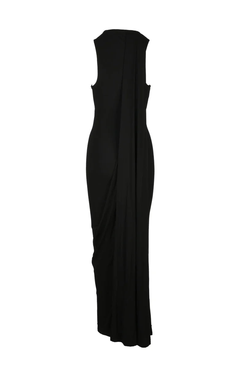 Long Jersey Dress - Black