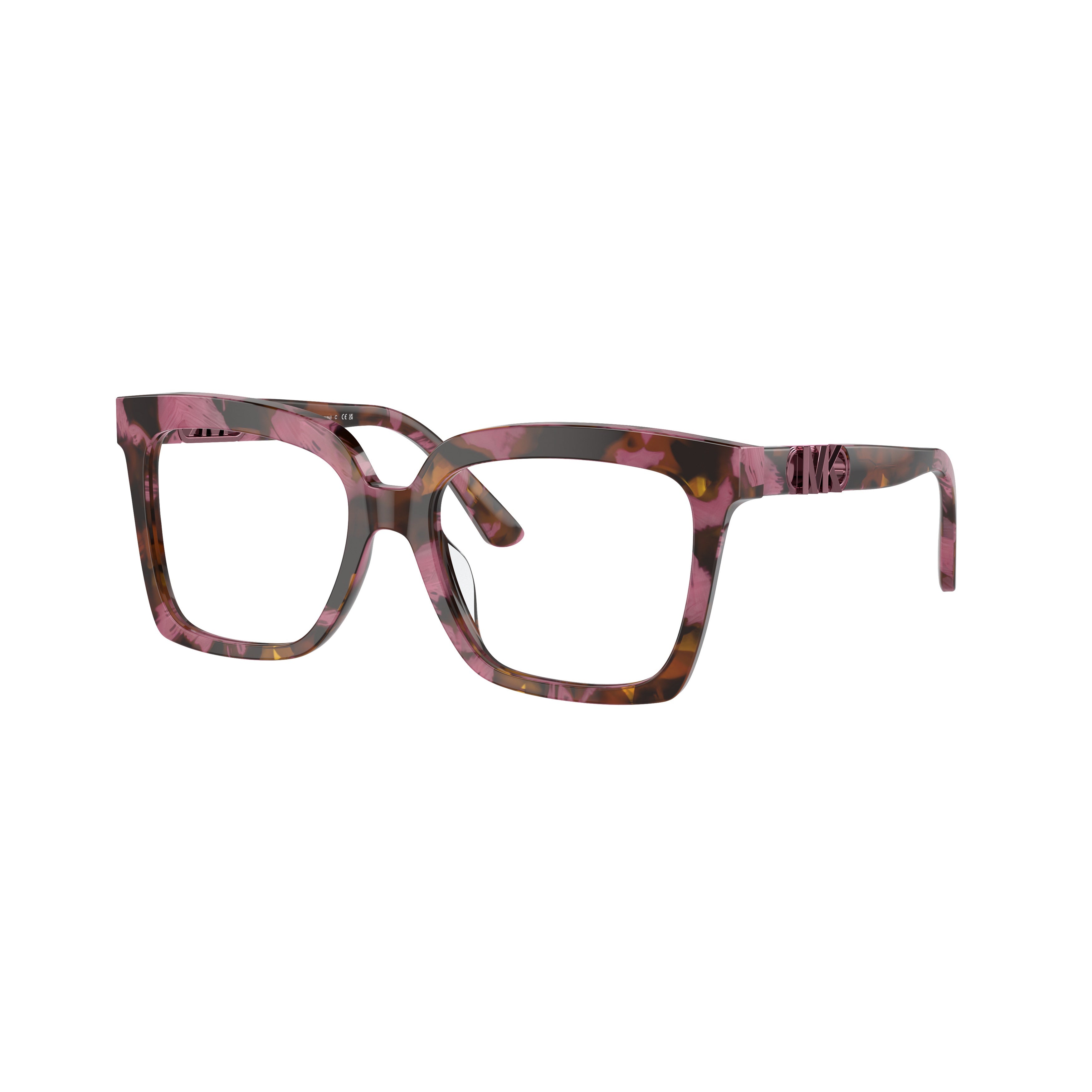 0mk4119u Oversized Square Frame Sunglasses with Marbled Pattern