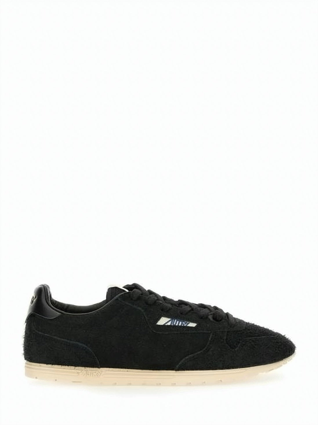 Suede and Nylon Sneakers with Textured Outsole
