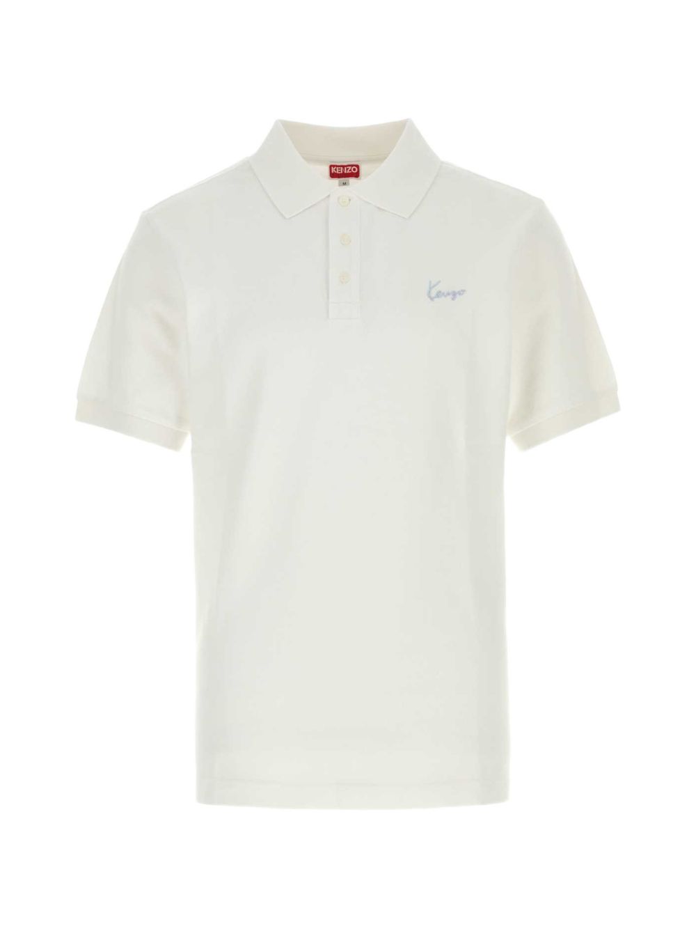White Minimalist Short-Sleeved Polo Shirt