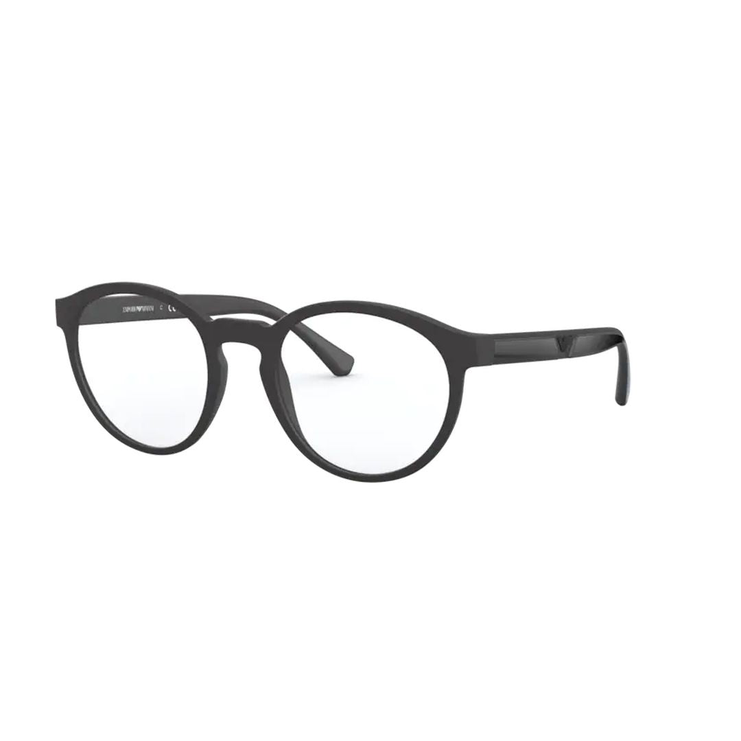 0ea4152 Round Lens Matte Black Frame Eyeglasses